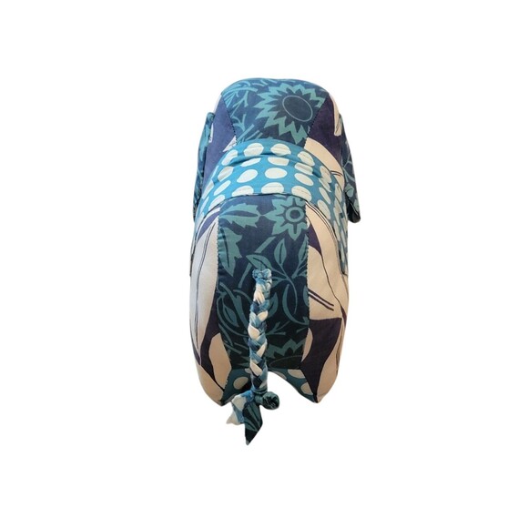 Zen Zen Forest Elephant Patchwork Blue Plush Stuffed Animal 9" Recycled Cotton - Picture 4 of 7